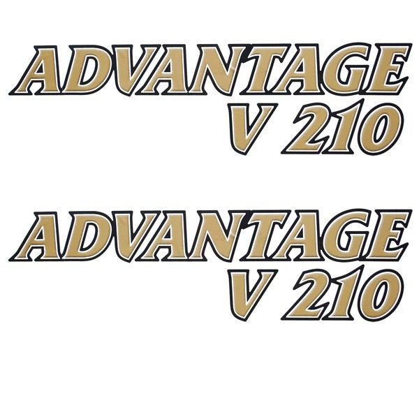 G3 Advantage V210 Boat Emblem Decals Gold / Black Pair by G3