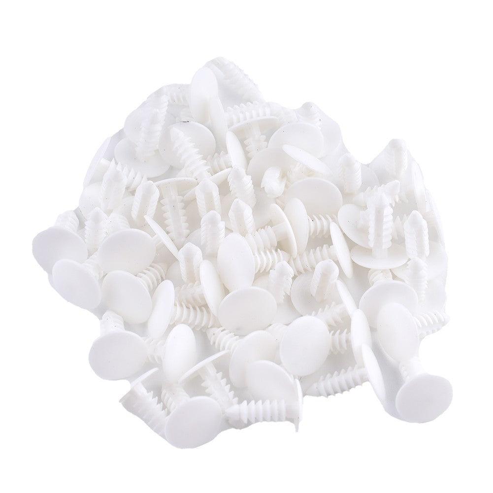5mm Car Plastic Rivets Fasteners Door Trim Panel Clips White For