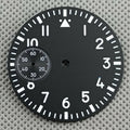 Black/white Green Luminous Watch Dial For Seagull Eta 6497 St3600