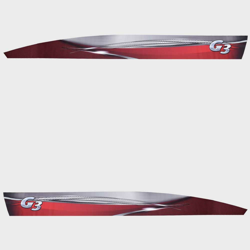 G3 V185 Boat Graphic Decal Stickers Set of 2 by G3