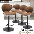 Adjustable Swivel Bar Stool Set of 4