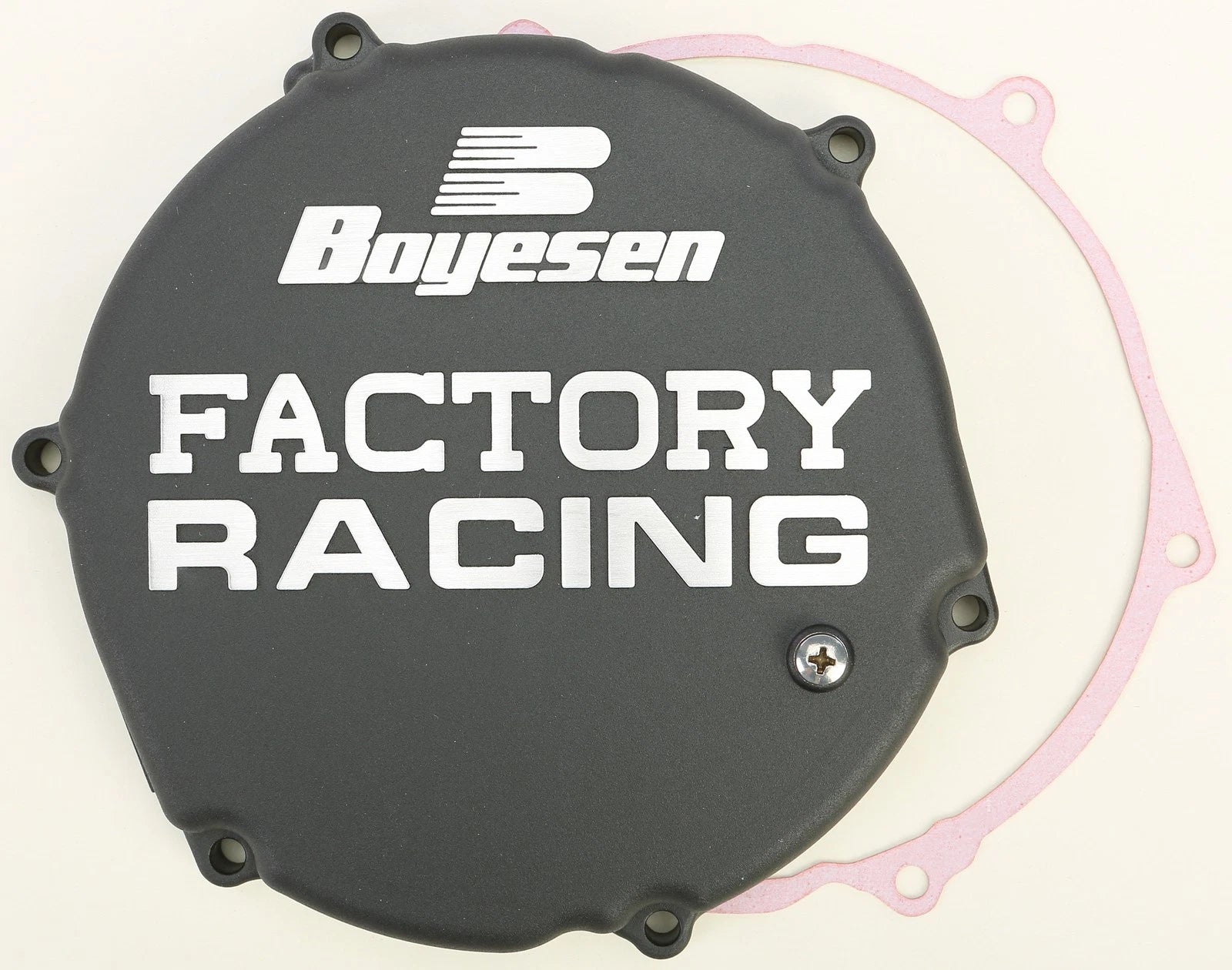 Boyesen Factory Racing Clutch Cover Black For Kawasaki Kx250 1993-2002