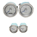 Boat Gauge Set Metallic Silver Blue by VeeThree