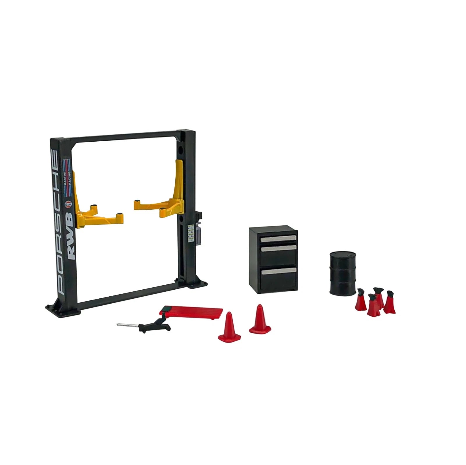 Abs 1/64 Model Car Display Diorama Garage Maintenance Tools Set