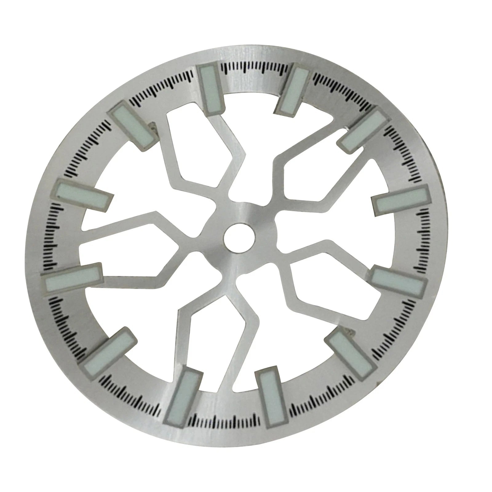 28.5mm Watch Dial C3 Strong Green Luminous For Japanese Nh70 Watch