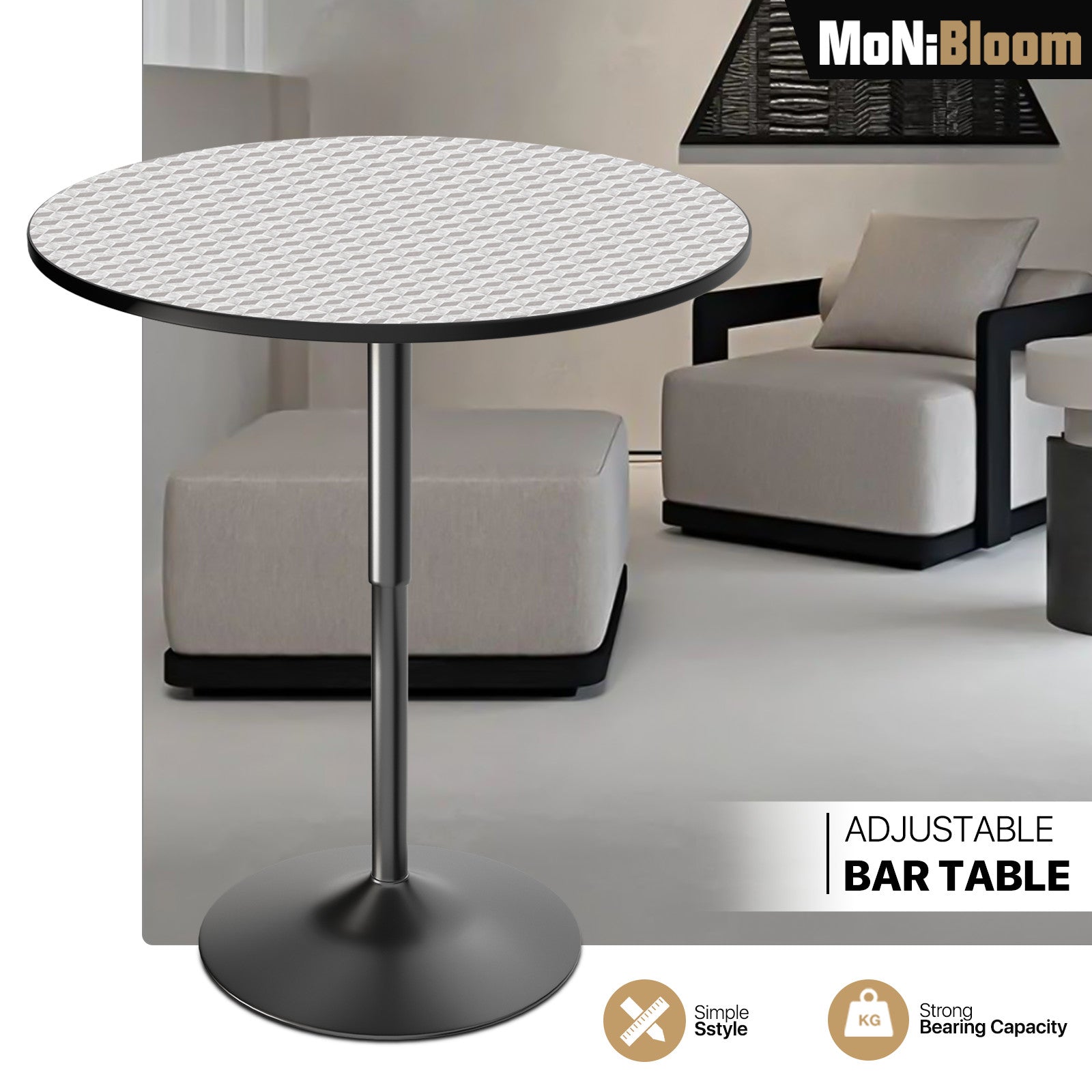 Adjustable Height Bar Table