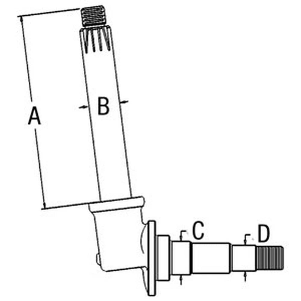 Spindle - Front Axle Assembly 161340a Fits