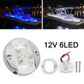 1pc White Round Marine Boat\LED Stern Light Cabin Deck Courtesy Light