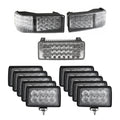Complete Led Flood Beam Light Kit Fits Case Ih Stx Tractors - (Pkg.