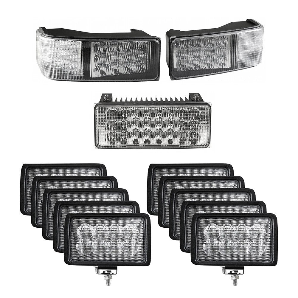 Complete Led Flood Beam Light Kit Fits Case Ih Stx Tractors - (Pkg.