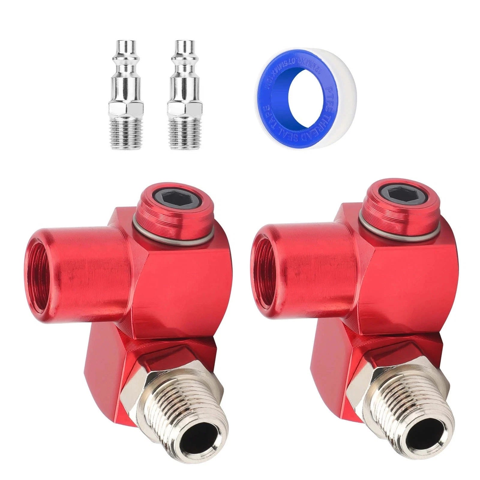 Diy 150PSI Max 360 Degree 1/4'' Nptair Tool Adapter For Rivet Gun Air
