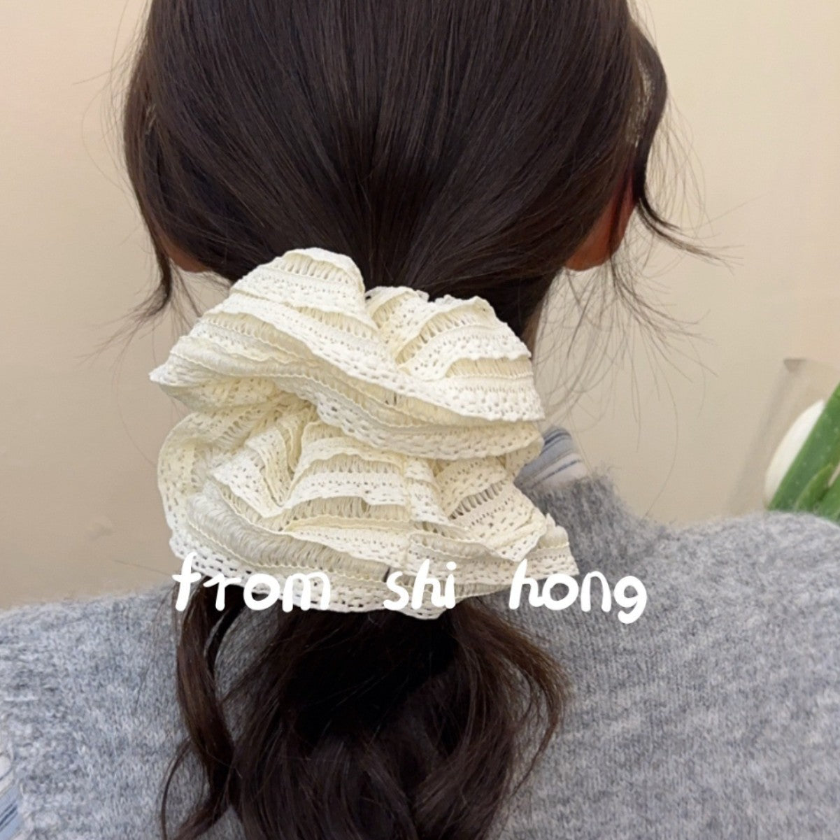 Lace Hair Scrunchie Elegant Hair Tie
