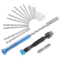 Micro Drill And Pin Vise Set With Rotary Hand Drill For Model Building