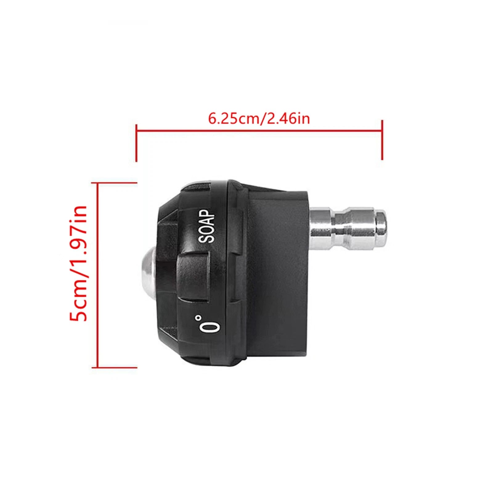 1/4 Inch Pressure Washer Spray Nozzle, 6-in-1 Quick Change Over New