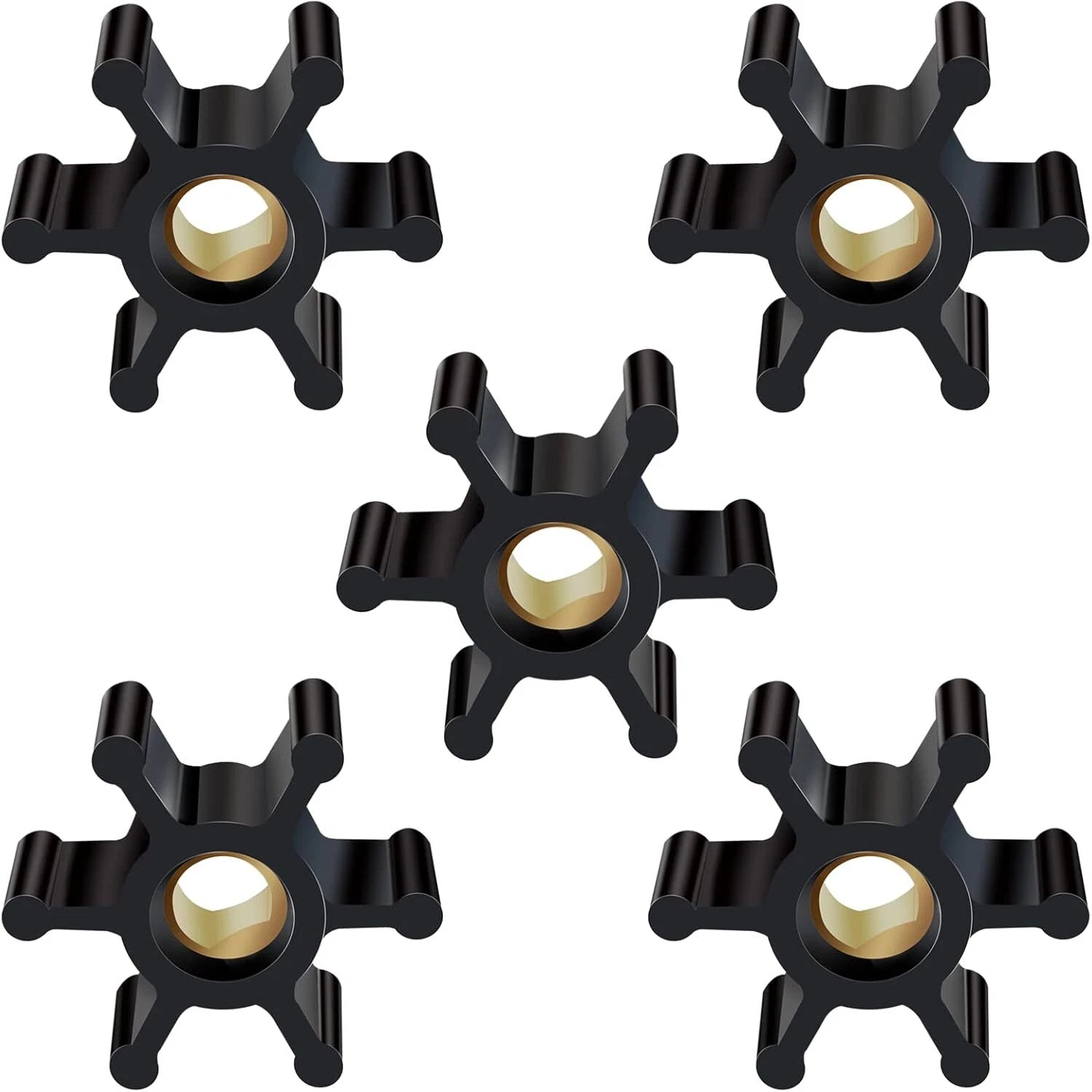 5 Pack Impeller For Utility Water Transfer Pump Fits 1/10th Hp &