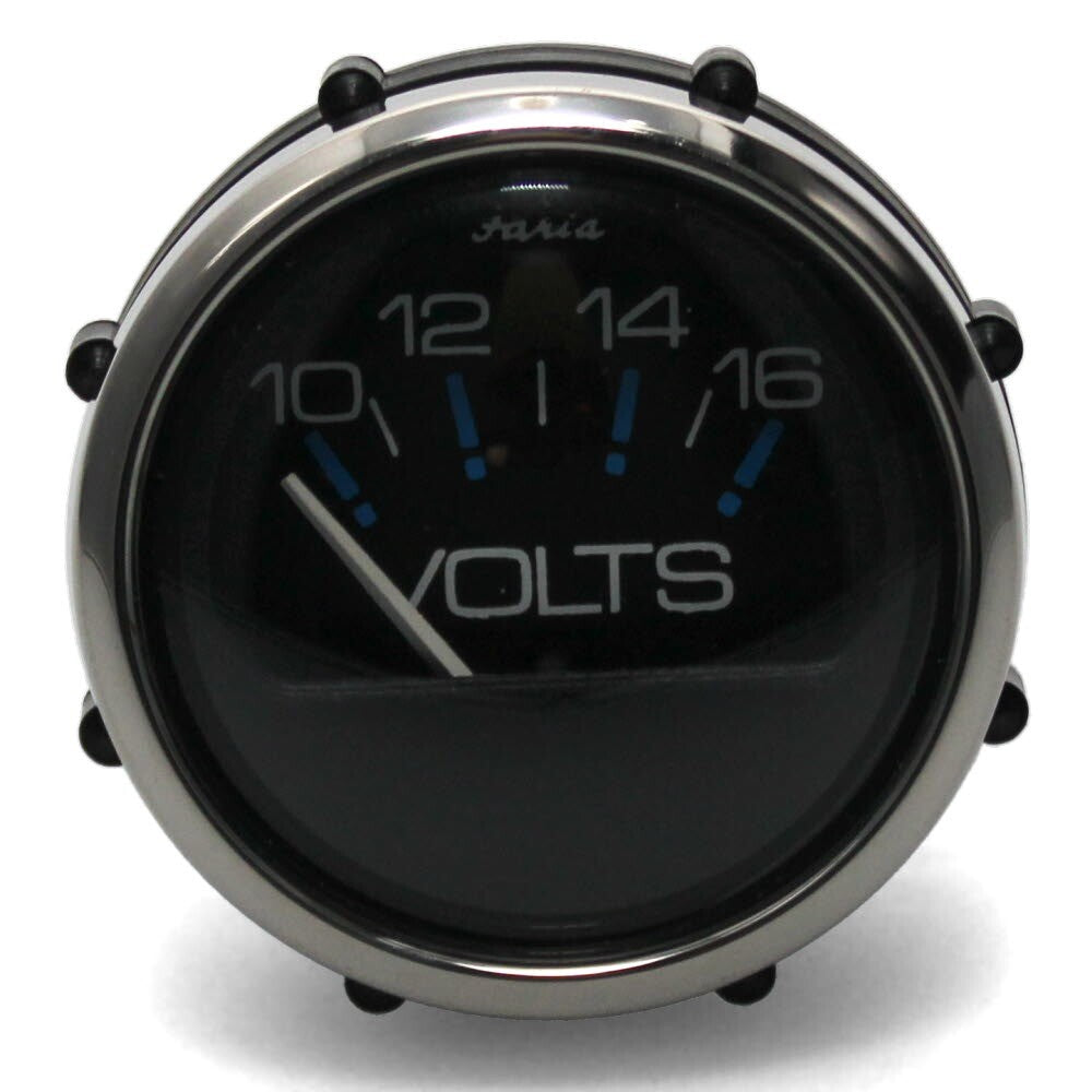 Volts Gauge Chesapeake Black 2 Inch by Faria