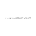 A-800-769-ai 9', Black, 11ga Top Serrated, Riveted