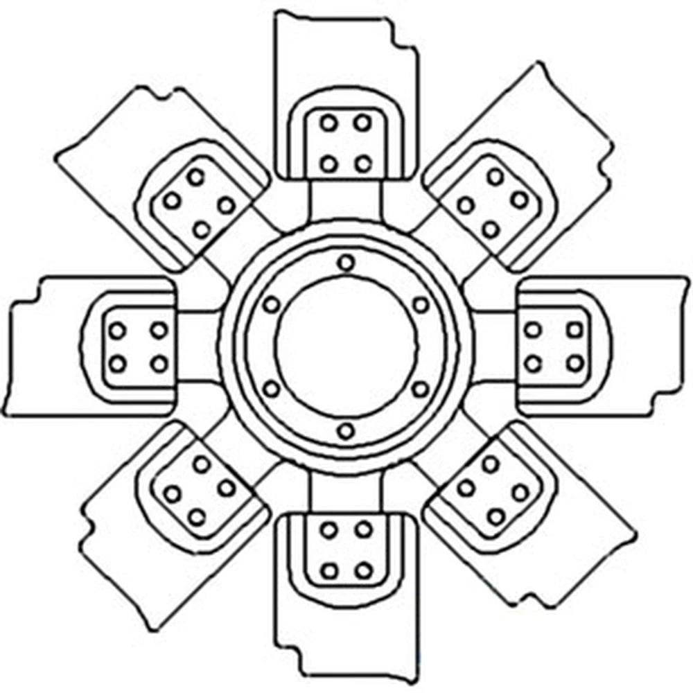 Fan Ar94950 Fits John Deere 4050 4055 4250 4255 4450 4455