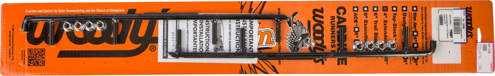 Woodys 4-inch Carbide Runner For Arctic Cat Snowmobiles 2000-2006