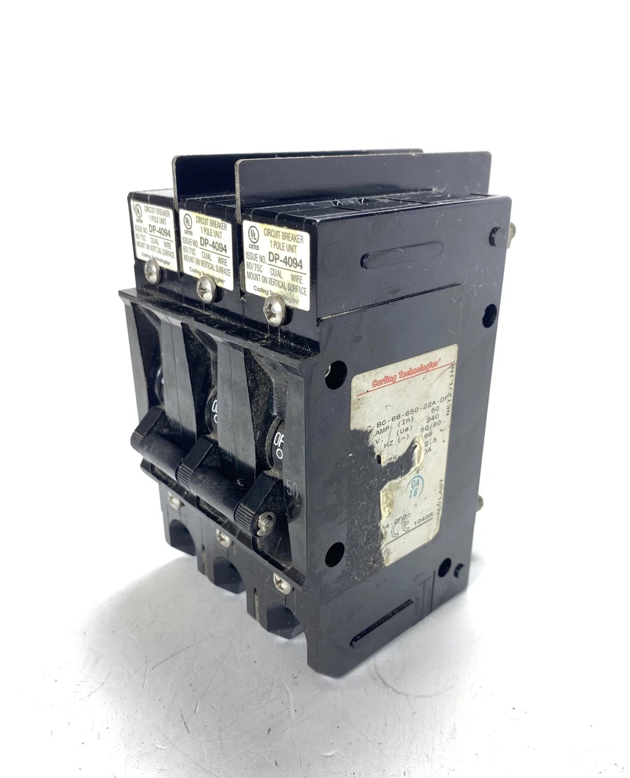 Carling Technologies Ea3-b0-66-650-<wbr/>22a-df, Circuit Breaker