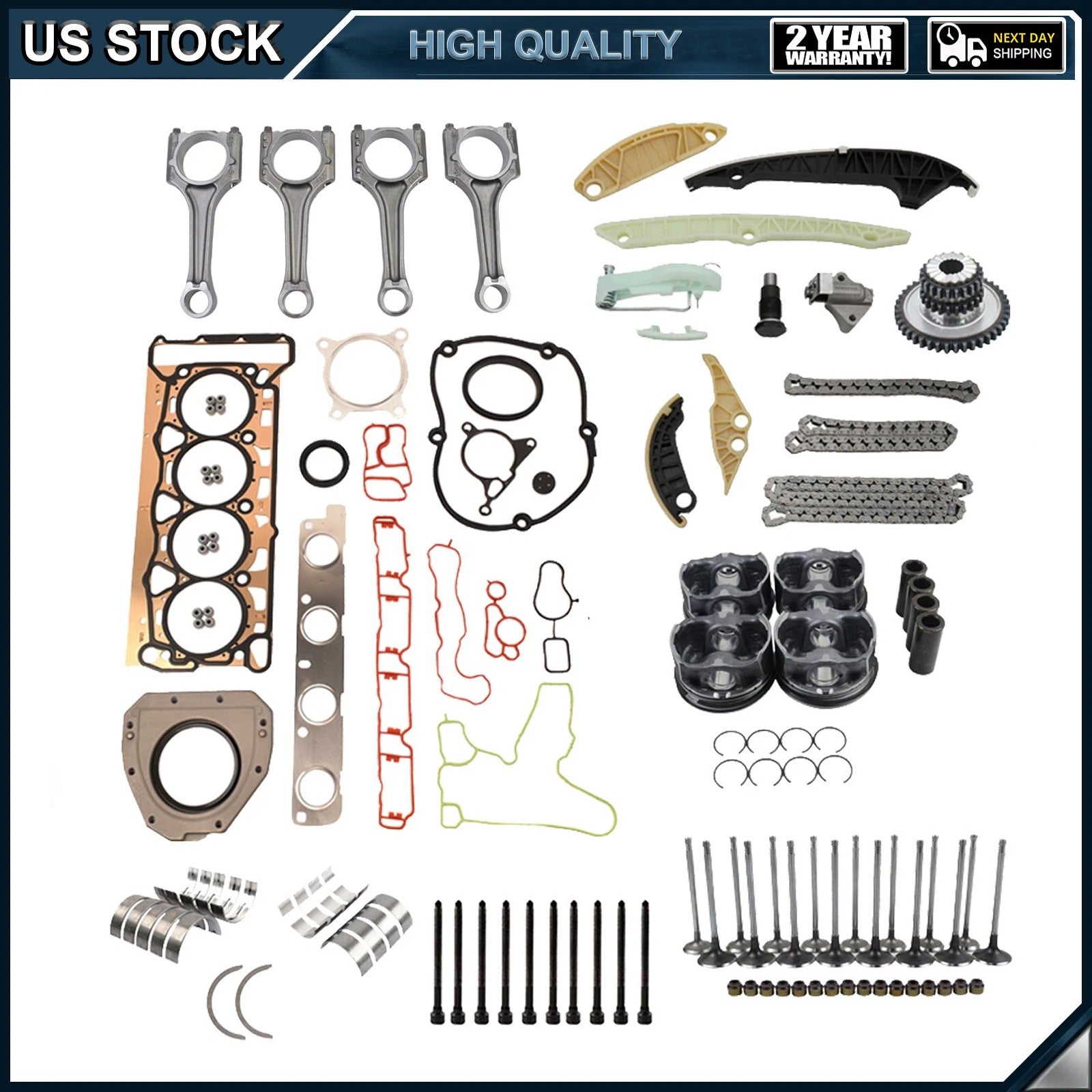 Engine Overhaul Kit Audi VW 2.0 T by Audi