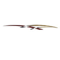 Hull Graphic Decal Rinker Captiva Burgundy Gold by Rinker