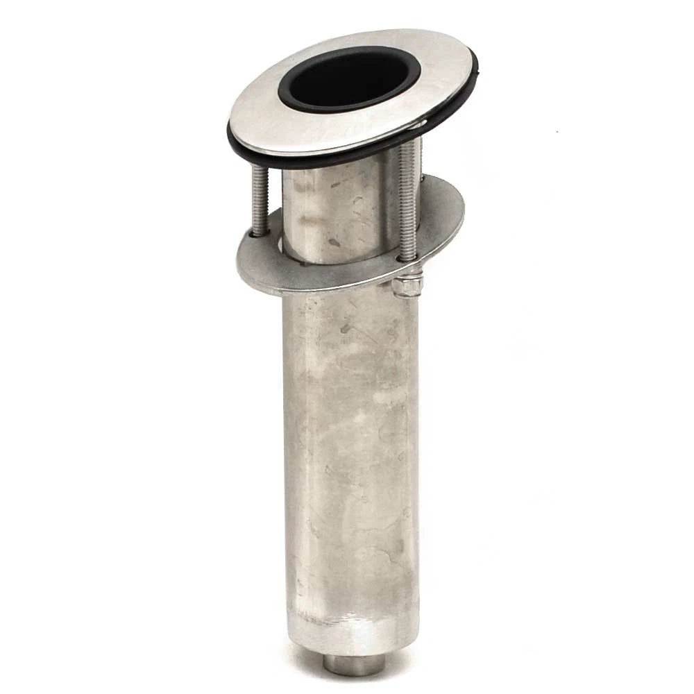 Whitecap Boat Rod Holder 6272 | 15 Degree Flush Mount Stainless