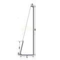 T230095 Rh Front Side Window Glass Fits John Deere Loader Models 444k