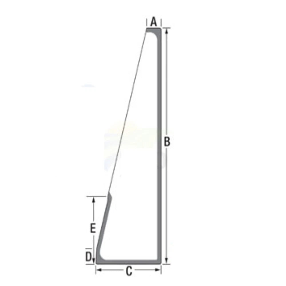 T230095 Rh Front Side Window Glass Fits John Deere Loader Models 444k