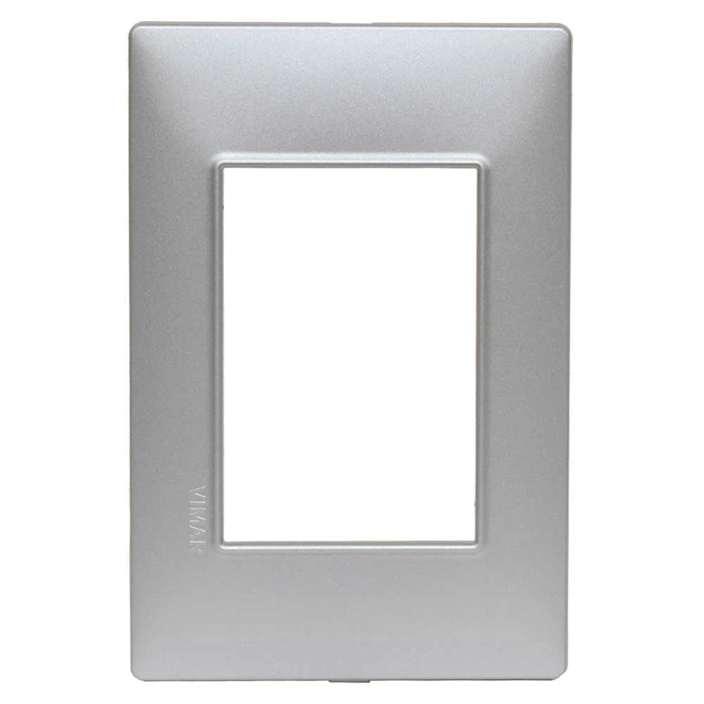 Vimar Boat Light Switch Plate 14653.20 | Plana Silver Matte