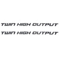 Yamaha Boat Decal Twin High Output 11 1/4 Inch Gray by Yamaha