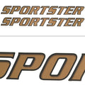 Malibu Boat Decal Stickers Sportster Gold Pair by Malibu