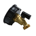 Corrosion-resi<wbr/>stant Ibc Tote Tank Adapter Brass 3/4" Valve 2"