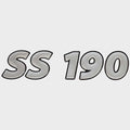 Lowe Boat Raised Decal SS190 Silver Black by Lowe