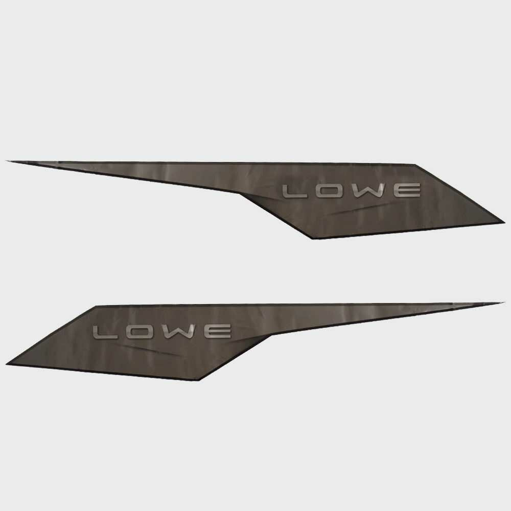Lowe Boat Graphic Hull Decals Gray Silver by Lowe