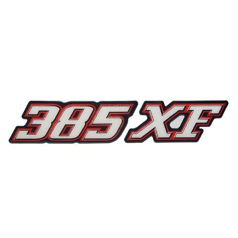 Stratos Boat Decal 7D031 | 385 XF Black Red White Vinyl 15 1/4 InchOpe