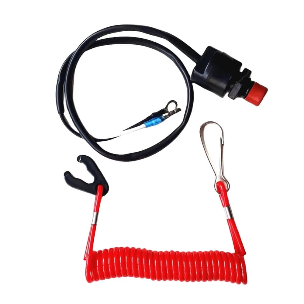 Kill Stop Switch &Amp; Safety Lanyard For Yamaha 2-str 25d 25j 25n