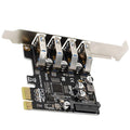 4 Port Pci-e To Usb 3.0 Hub Pci Express Expansion Card Adapter 5gbps