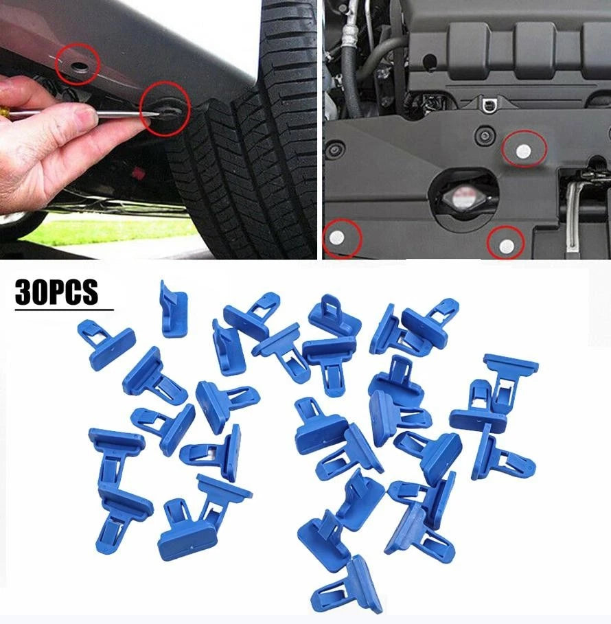 Bumper Moulding Clips Fastener 30pcs Accessories For Front/rear Bumper