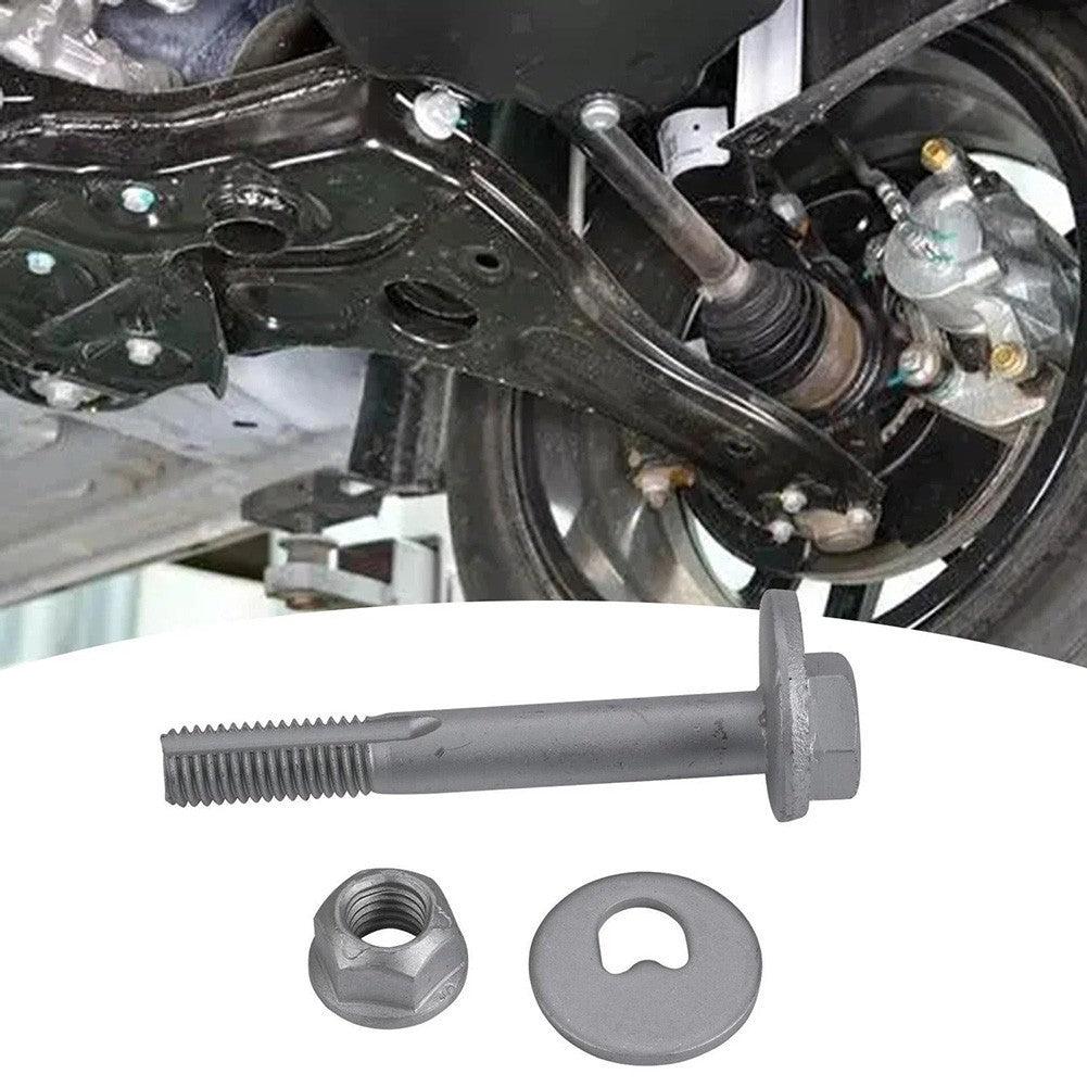 Silver Metal Rear Camber Bolt Kit Designed For For Ford Focus Mk2