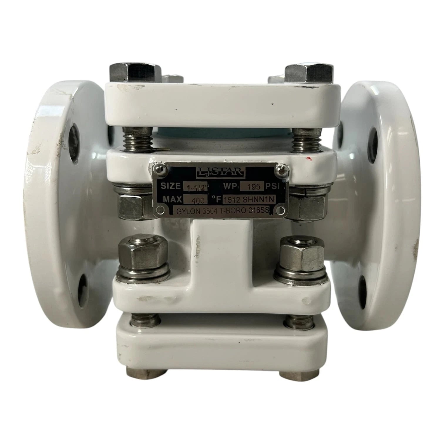 Lj Star Gylon 3504-t-boro-31<wbr/>6ss , Flanged Borosilicate Sight
