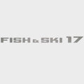 Lowe Boat Decal Sticker 2354062 Fish and Ski 17 Metallic Silver by Lowe