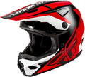 Fly Racing Kinetic Crest Off-road Helmet Small Red/black/whit<wbr/>e