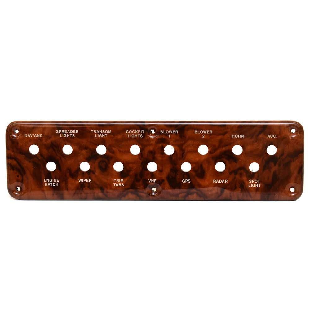 Boat Blank Breaker Panel Woodgrain 342 Fiesta V by Rinker