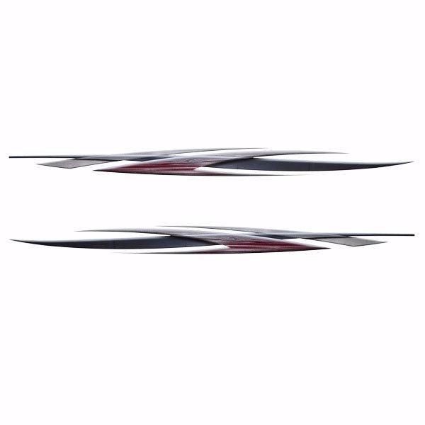 Larson Boat Graphic Decal SEI 2000 Red Silver Black by Larson