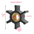 Water Pump Impeller for Yanmar Engines by Yanmar