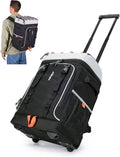 50-Can Rolling Backpack Cooler Bag with Wheels, 30L Beach Travel Size
