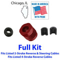 Seadoo Billet Reverse Cable Lock Nut, Seal & Half Ring Kit 4-tec Rxp