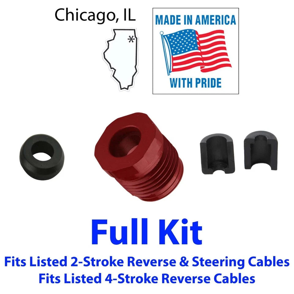 Seadoo Billet Reverse Cable Lock Nut, Seal & Half Ring Kit 4-tec Rxp