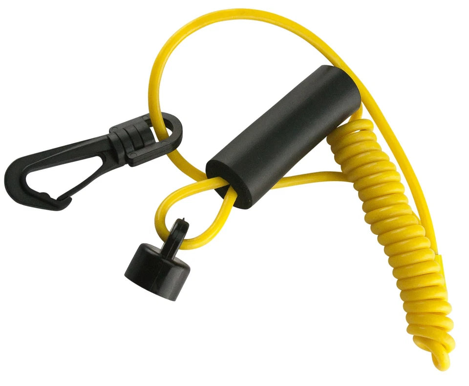 Floating Safety Lanyard Ignition Cap Key Stop Kill Switch Yellow Fit